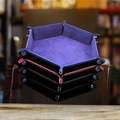 Dice Tray Hexagonal de Cuero Sintético