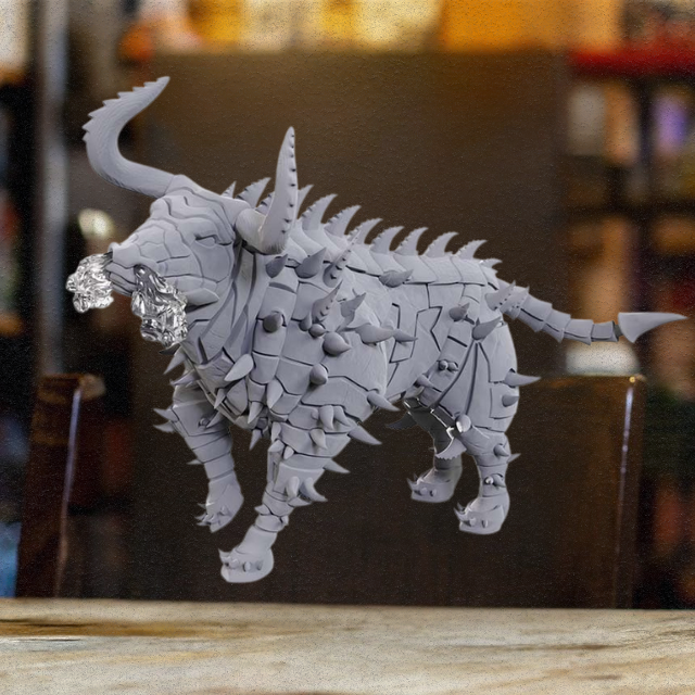 Critical Role Unpainted Miniature – Miskath Gorgon (WizKids)