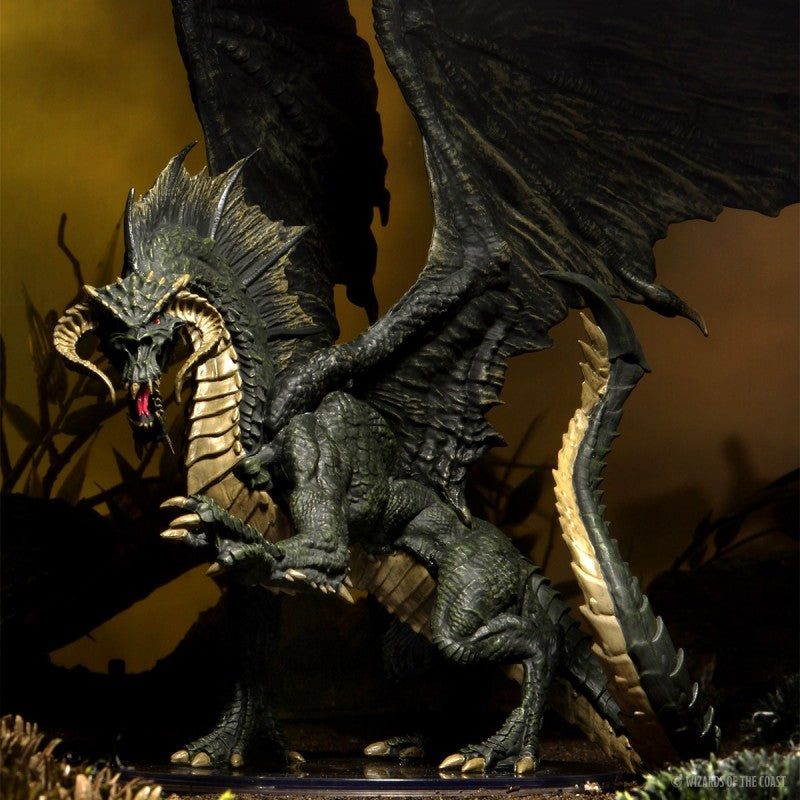 D&D Icons of the Realms: Adult Black Dragon – Premium Figure